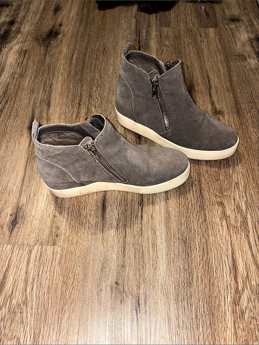 Steve Madden Wedgie Sneaker Gray Wedge Sneakers